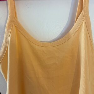 WILD FABLE CROPPED YELLOW RIBBED TANK SZ XXL